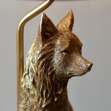 Endon 106796 - Stalinis šviestuvas FOX 1xE14/6W/230V juoda/žalvaris