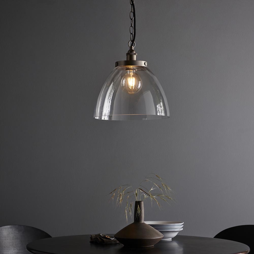 Endon 106896 - Liustra ant grandinės HANSEN 1xE27/10W/230V matinis chromas