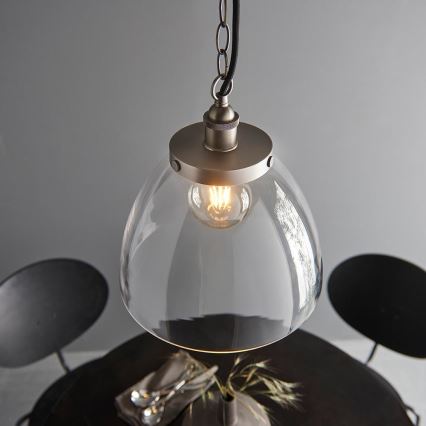 Endon 106896 - Liustra ant grandinės HANSEN 1xE27/10W/230V matinis chromas