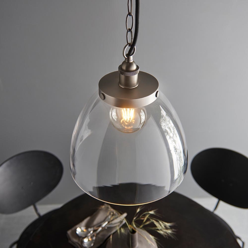 Endon 106896 - Liustra ant grandinės HANSEN 1xE27/10W/230V matinis chromas