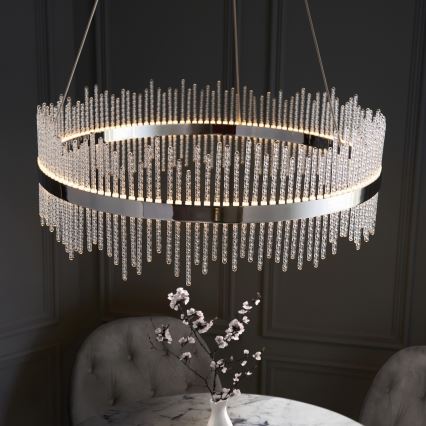 Endon 107108 - LED pakabinama liustra ant lyno LED/56W/230V 3000K, blizgus chromas