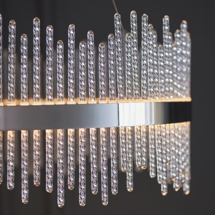 Endon 107108 - LED pakabinama liustra ant lyno LED/56W/230V 3000K, blizgus chromas