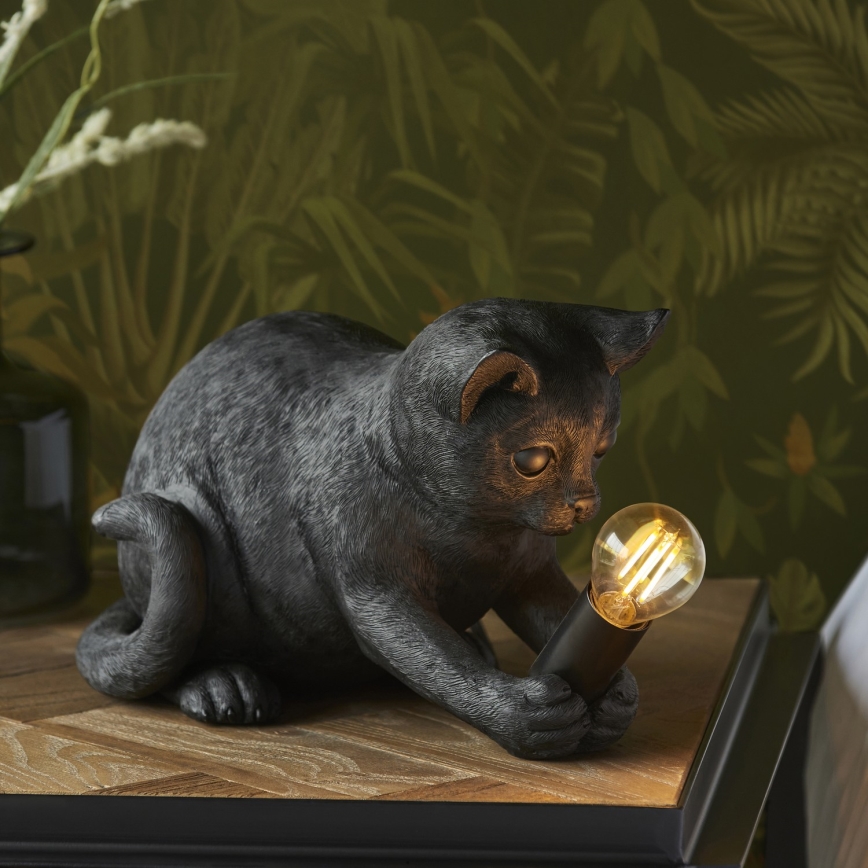 Endon 107390 - Stalinis šviestuvas KITTEN 1xE14/7W/230V juoda