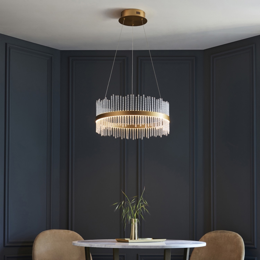 Endon 107671 - LED Reguliuojamas pakabinamas sietynas ADRIEL LED/41W/230V 3000K diametras 51 cm auksas/permatoma