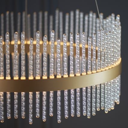 Endon 107671 - LED Reguliuojamas pakabinamas sietynas ADRIEL LED/41W/230V 3000K diametras 51 cm auksas/permatoma
