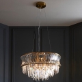Endon 107785 - Pakabinama liustra su laidu 9xE14/6W/230V auksinė