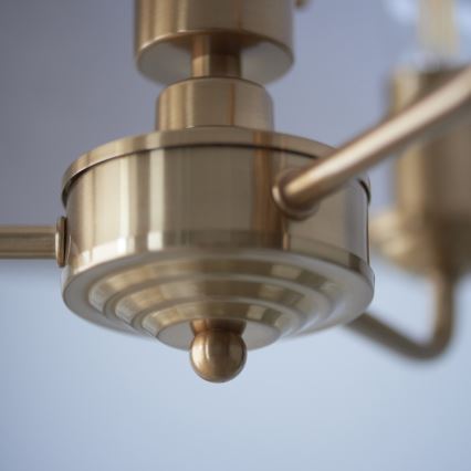 Endon 110723 - Sietynas, kabinamas ant grandinės HIGHCLERE 3xE14/40W/230V smėlio spalva/žalvaris