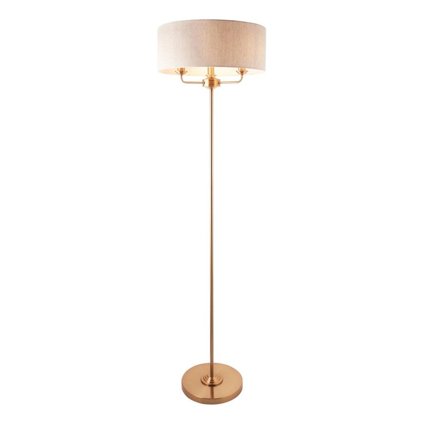 Endon 110724 - Toršeras HIGHCLERE 1xE14/40W/230V smėlio spalva/žalvaris