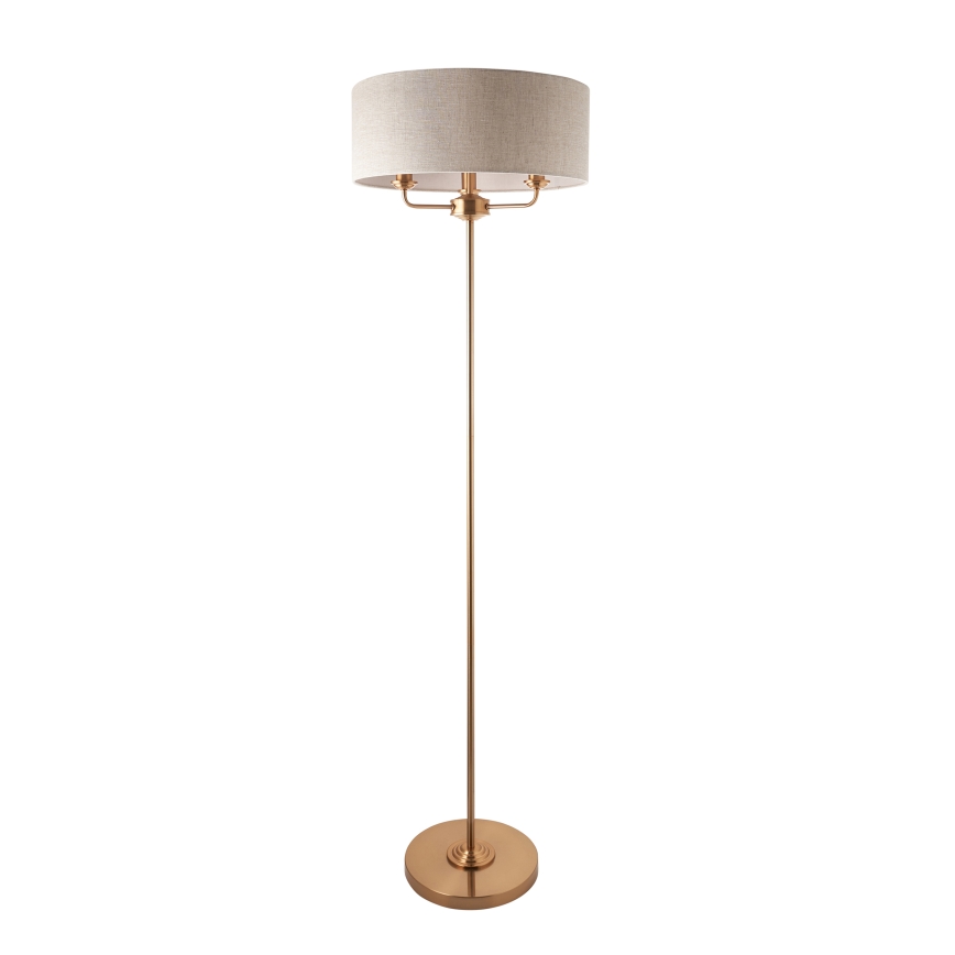 Endon 110724 - Toršeras HIGHCLERE 1xE14/40W/230V smėlio spalva/žalvaris