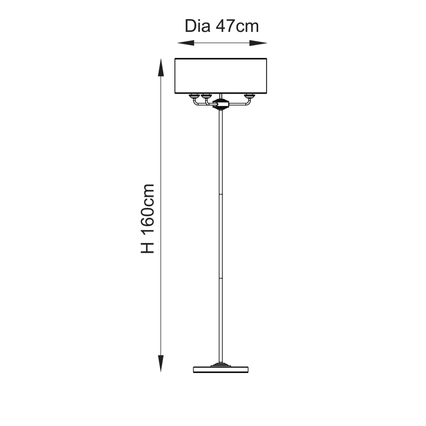 Endon 110724 - Toršeras HIGHCLERE 1xE14/40W/230V smėlio spalva/žalvaris