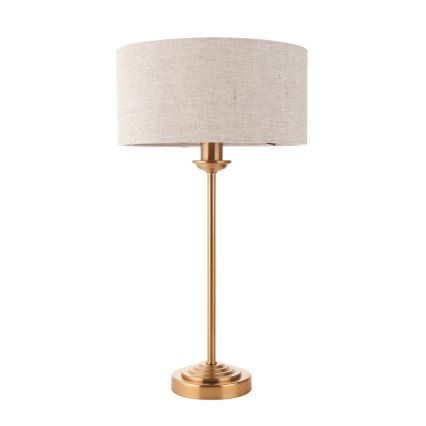 Endon 110728 - Stalinis šviestuvas HIGHCLERE 1xE14/7W/230V smėlio spalvos/žalvario, skersmuo 25 cm