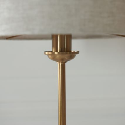 Endon 110728 - Stalinis šviestuvas HIGHCLERE 1xE14/7W/230V smėlio spalvos/žalvario, skersmuo 25 cm