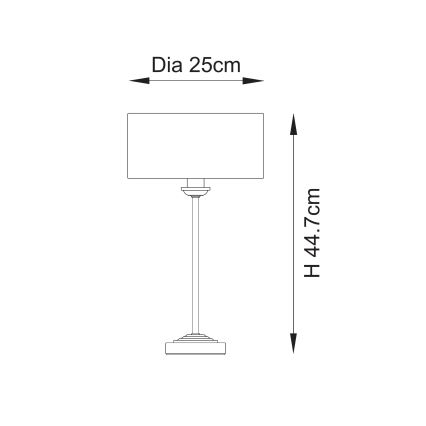 Endon 110728 - Stalinis šviestuvas HIGHCLERE 1xE14/7W/230V smėlio spalvos/žalvario, skersmuo 25 cm