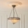 Endon 111870 - Pakabinama liustra ant grandinės Tiffany FARGO 3xE27/10W/230V skersmuo 41,5 cm