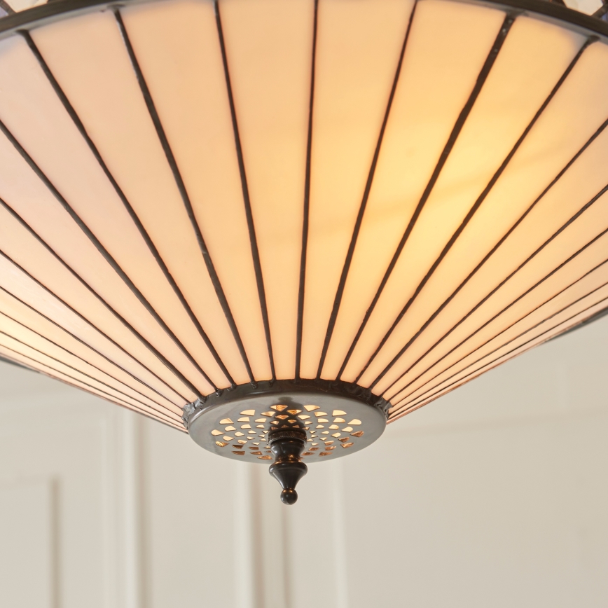 Endon 111870 - Pakabinama liustra ant grandinės Tiffany FARGO 3xE27/10W/230V skersmuo 41,5 cm