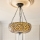 Endon 111882 - Tiffany MILLE FEUX pakabinama liustra ant grandinės, 3xE27/10W/230V, skersmuo 45 cm