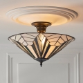 Endon 111895 - Tiffany ASTORIA prigludęs lubinis šviestuvas 3xE27/10W/230V Ø 48 cm