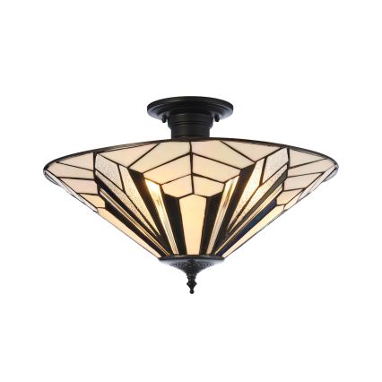 Endon 111895 - Tiffany ASTORIA prigludęs lubinis šviestuvas 3xE27/10W/230V Ø 48 cm