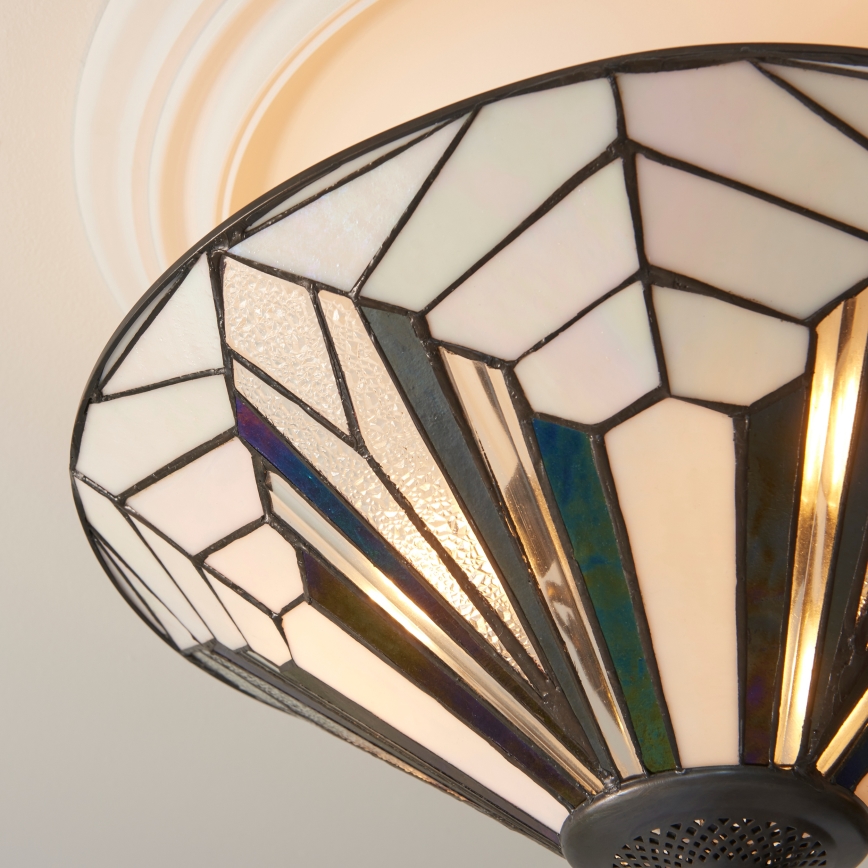 Endon 111895 - Tiffany ASTORIA prigludęs lubinis šviestuvas 3xE27/10W/230V Ø 48 cm