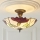 Endon 111896 - Prie lubų montuojamas sietynas Tiffany BOTANICA, 3 x E27 / 10 W / 230 V, skersmuo 45 cm