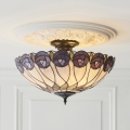 Endon 111906 - Paviršinė Tiffany liustra HUTCHINSON 3xE27/10W/230V, skersmuo 50 cm