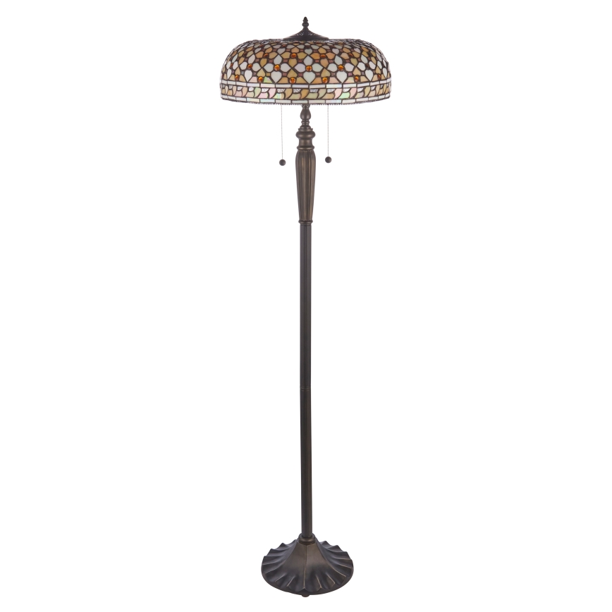 Endon 111921 - Tiffany toršeras MILLE FEUX 2xE27/10W/230V skersmuo 45 cm