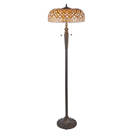 Endon 111921 - Tiffany toršeras MILLE FEUX 2xE27/10W/230V skersmuo 45 cm