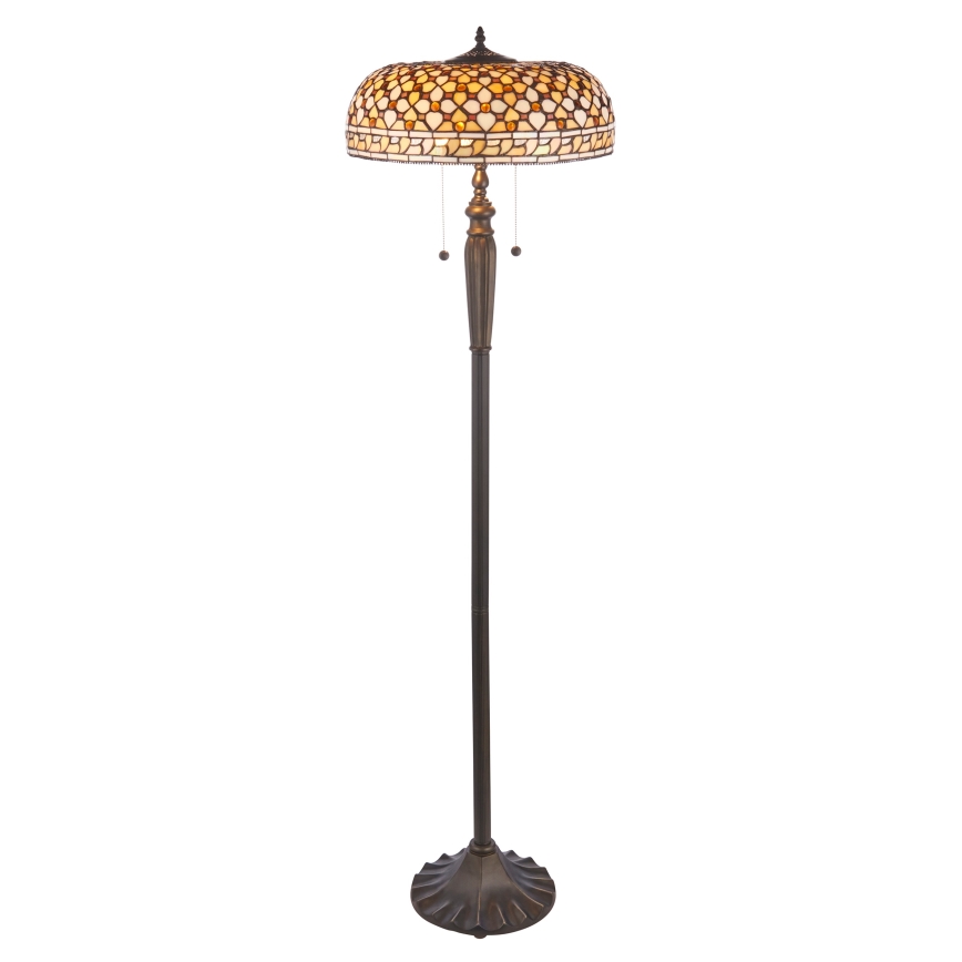 Endon 111921 - Tiffany toršeras MILLE FEUX 2xE27/10W/230V skersmuo 45 cm