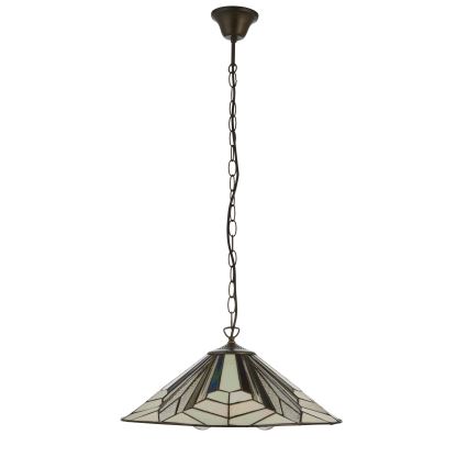Endon 111922 - pakabinama Tiffany ASTORIA liustra ant grandinės, 3xE27/10W/230V, skersmuo 48 cm