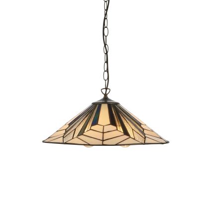 Endon 111922 - pakabinama Tiffany ASTORIA liustra ant grandinės, 3xE27/10W/230V, skersmuo 48 cm