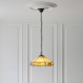Endon 111989 - Liustra ant grandinės Tiffany NEVADA 3xE27/10W/230V skersmuo 40 cm