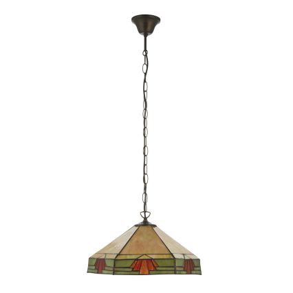 Endon 111989 - Liustra ant grandinės Tiffany NEVADA 3xE27/10W/230V skersmuo 40 cm