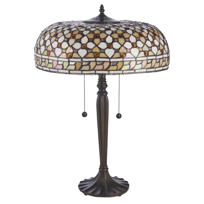 Endon 112178 - stalinis šviestuvas Tiffany MILLE FEUX 2xE14/40W/230V skersmuo 45 cm