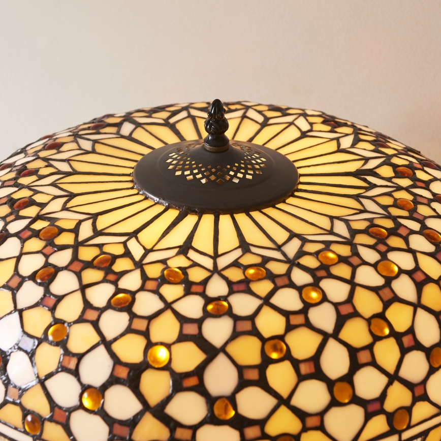 Endon 112178 - stalinis šviestuvas Tiffany MILLE FEUX 2xE14/40W/230V skersmuo 45 cm