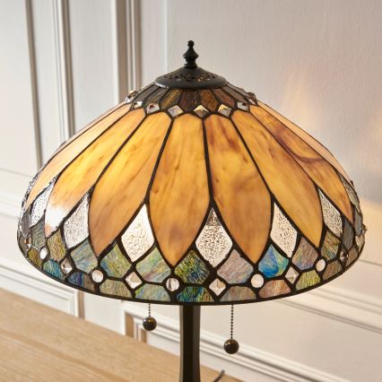 Endon 112183 - Stalinis šviestuvas Tiffany BROOKLYN 2xE14/10W/230V skersmuo 40 cm