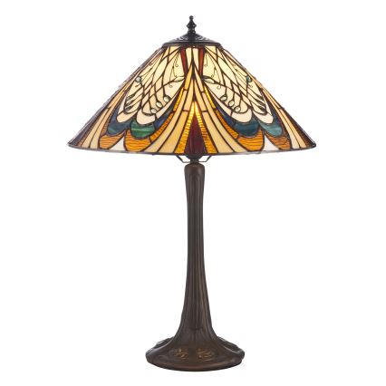 Endon 112185 - Stalo lempa Tiffany HECTOR 1xE27/10W/230V skersmuo 40 cm