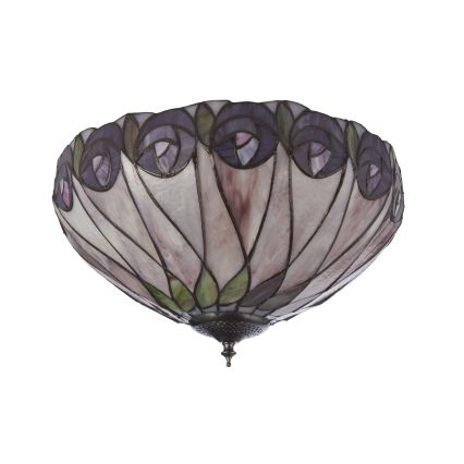 Endon 112188 - Lubinis šviestuvas Tiffany HUTCHINSON 2xE27/60W/230V Ø 40 cm