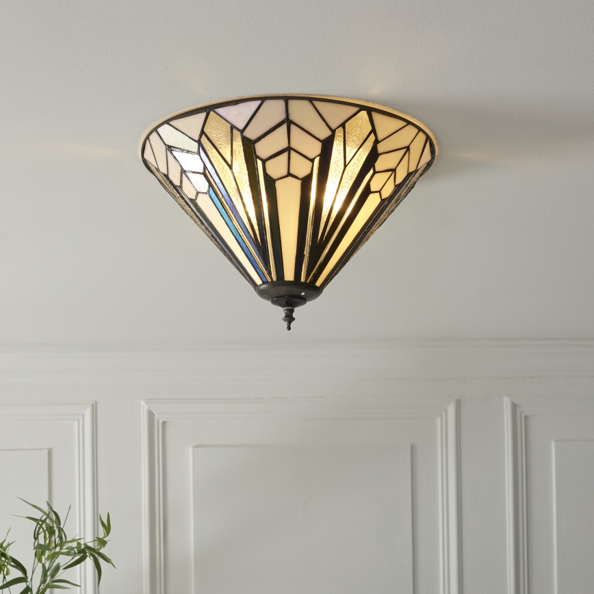 Endon 112191 - Lubinis šviestuvas Tiffany ASTORIA 2xE27/60W/230V, skersmuo 40 cm