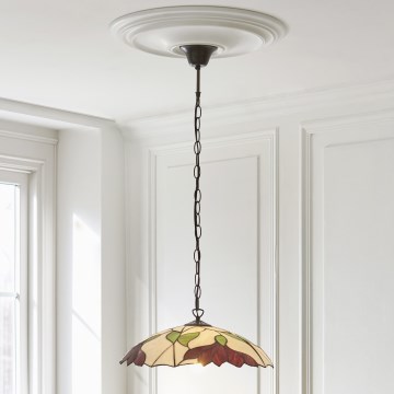 Endon 112246 - Pakabinamas šviestuvas ant grandinės Tiffany BOTANICA 1xE27/60W/230V Ø 45 cm