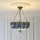 Endon 112250 - Pakabinama liustra su grandine Tiffany DRAGONFLY 3xE27/60W/230V skersmuo 50 cm