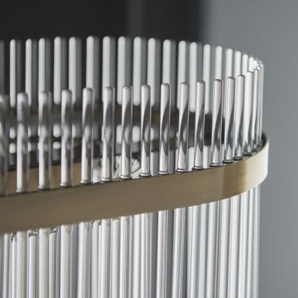 Endon 112573 - Sietynas, kabinamas ant grandinės MARIETTA 4xE14/6W/230V žalvaris/permatoma