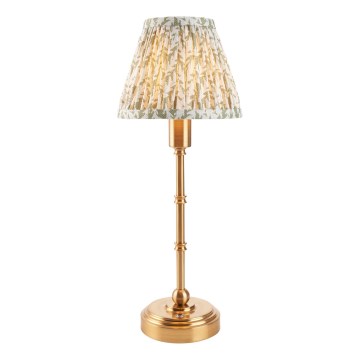 Endon 114800 - LED Pritemdomas įkraunamas stalinis šviestuvas BURLEY LED/1,5W/5V žalvaris/žalia