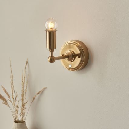 Endon 114817 - LED Pritemdoma įkraunama sieninė lempa BURLEY LED/1,5W/5V žalvaris/rausva