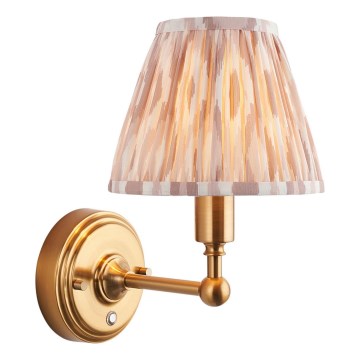 Endon 114831 - LED Pritemdoma įkraunama sieninė lempa BURLEY LED/1,5W/5V žalvaris/smėlio spalva
