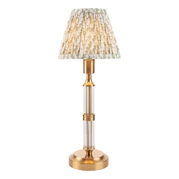 Endon 114838 - LED Pritemdomas įkraunamas stalinis šviestuvas MORTON LED/1,5W/5V 3600 mAh žalvaris/žalia