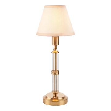 Endon 114849 - LED Pritemdomas įkraunamas stalinis šviestuvas MORTON LED/1,5W/5V 3600 mAh žalvaris/smėlio spalva