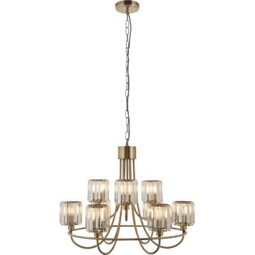 Endon 118934 - Pakabinamas šviestuvas ant grandinės BERENICE 9xE14/7W/230V auksinis