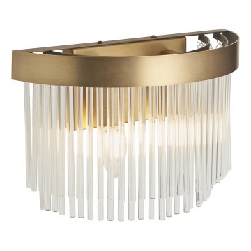 Endon 119125 - Sieninis šviestuvas CLERMONT 2xE14/6W/230V, žalvarinis