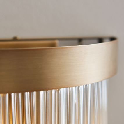 Endon 119125 - Sieninis šviestuvas CLERMONT 2xE14/6W/230V, žalvarinis