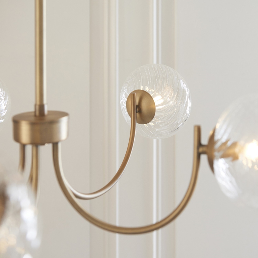 Endon 119210 - Šviestuvas ant strypo HAGUE 5xG9/5W/230V žalvarinis